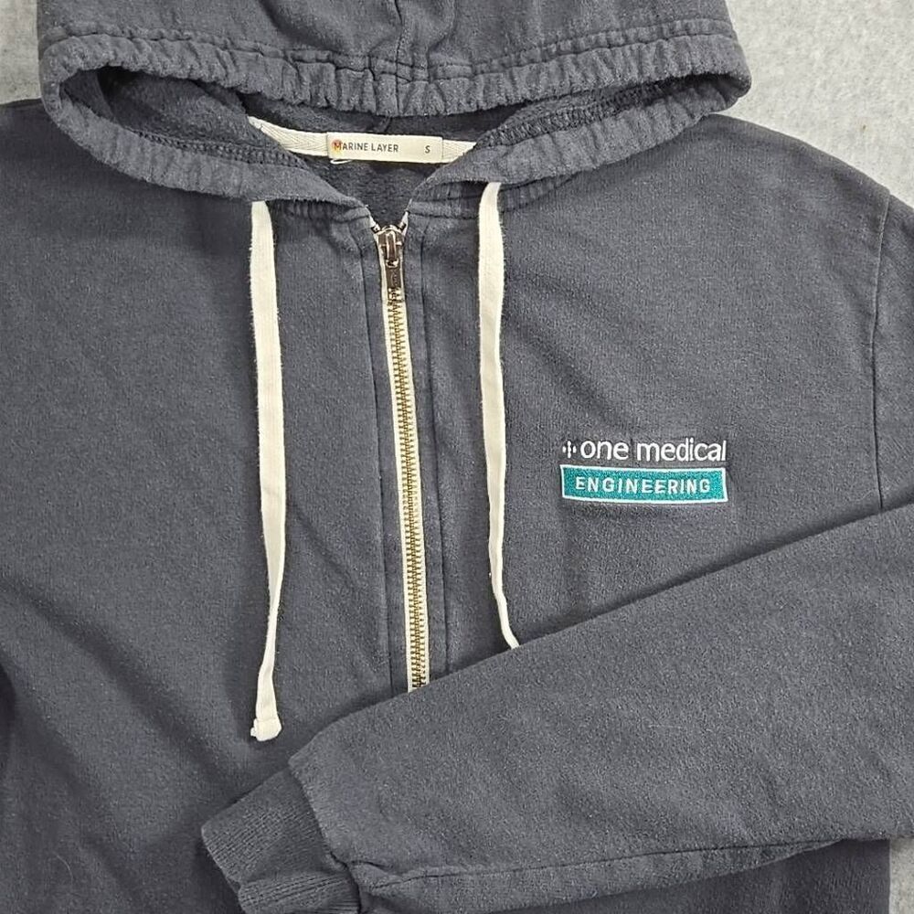 Marine Layer Hoodie Sweater Hoodie Full Zip Small - Picture 3 of 10
